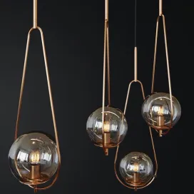 Pendant lamp loop brass